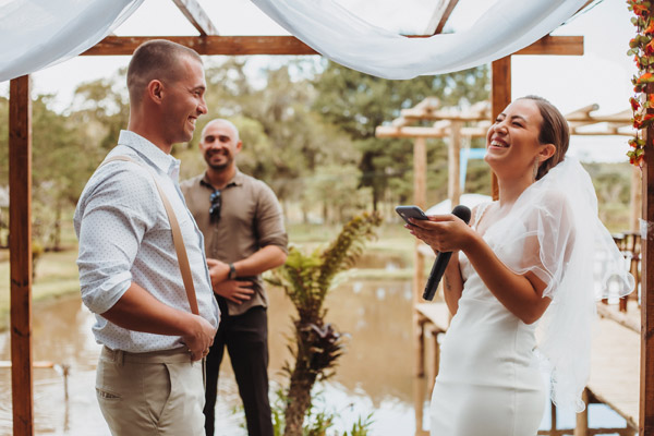 Votos de casamento com humor