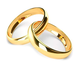 Alianças de noivado e casamento em ouro 18k
