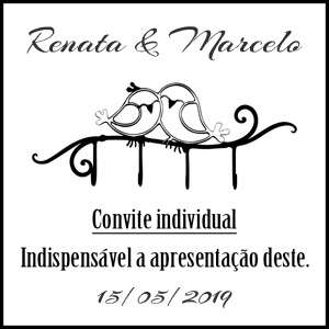 Convitinhos individuais para casamento