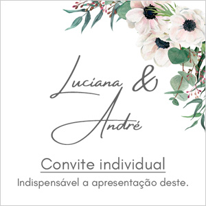 Convitinhos individuais para casamento