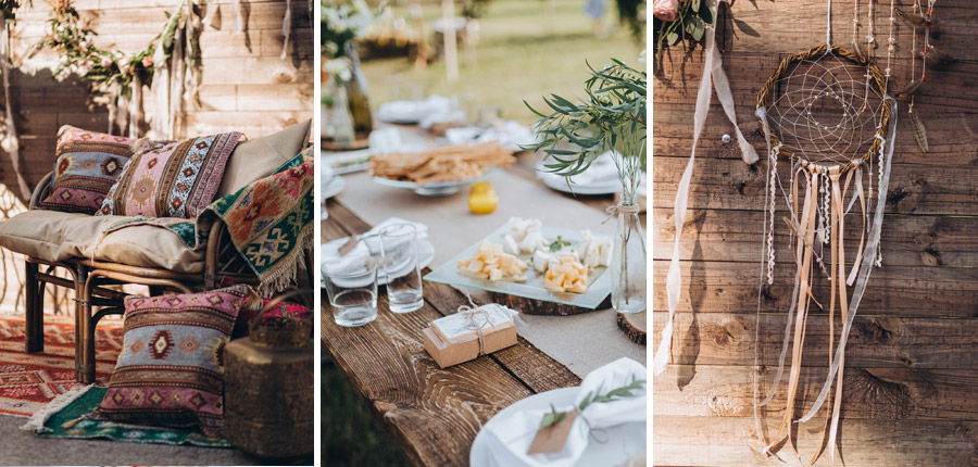 Decoração de casamento estilo boho