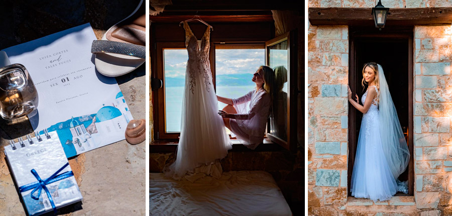 Fotos de noiva feitas na Grécia
