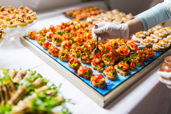 Finger food em festa de casameto