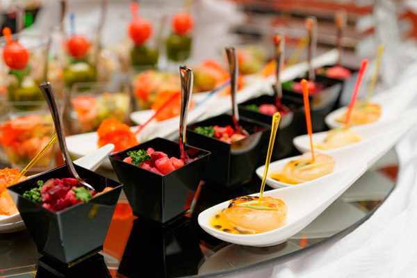 Finger food em festa de casamento