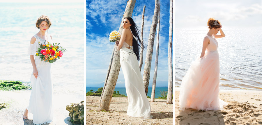 Modelos de vestido de noiva para casamento na praia