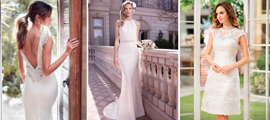 Vestidos para casamento civil no salão ou campo