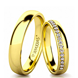 Alianças de noivado e casamento